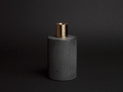 CANDLE HOLDER “CYLINDER” / BLACK