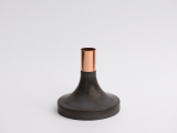 CANDLE HOLDER “TRUMPET” / BLACK