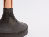 CANDLE HOLDER “TRUMPET” / BLACK